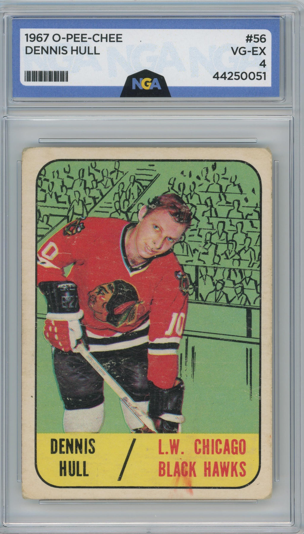 1967-68 O-Pee-Chee #56 Dennis Hull