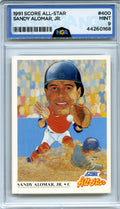 1991 Score #400 Sandy Alomar, Jr. NGA 9