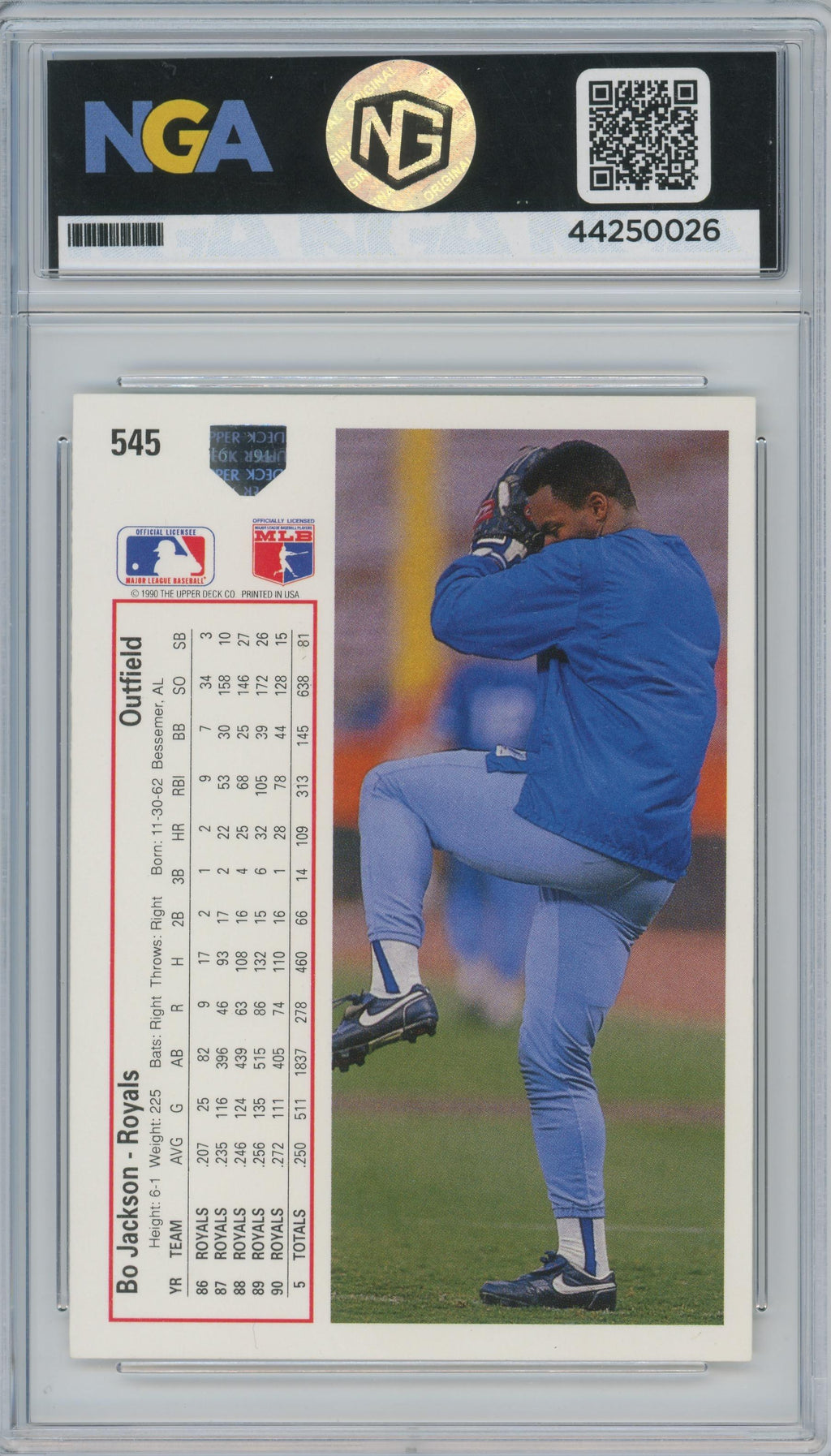1991 Upper Deck #545b Bo Jackson Other 9.5