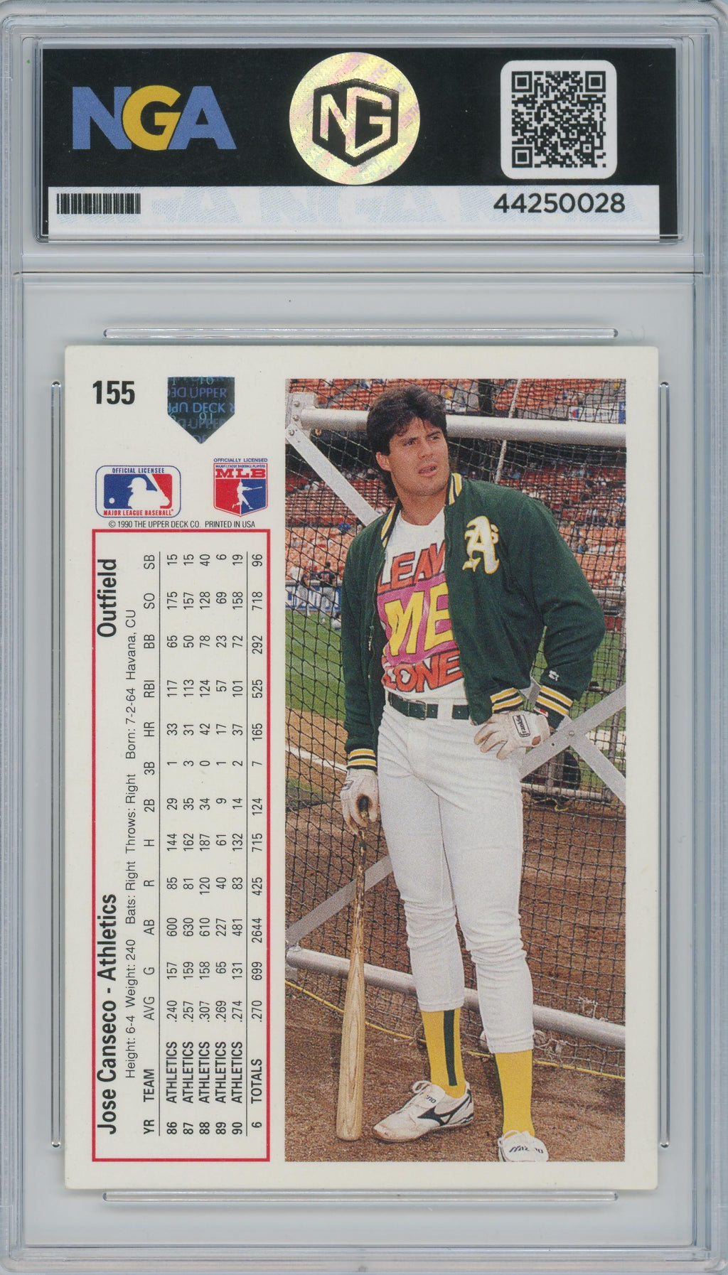 1991 Upper Deck #155 Jose Canseco Other 9