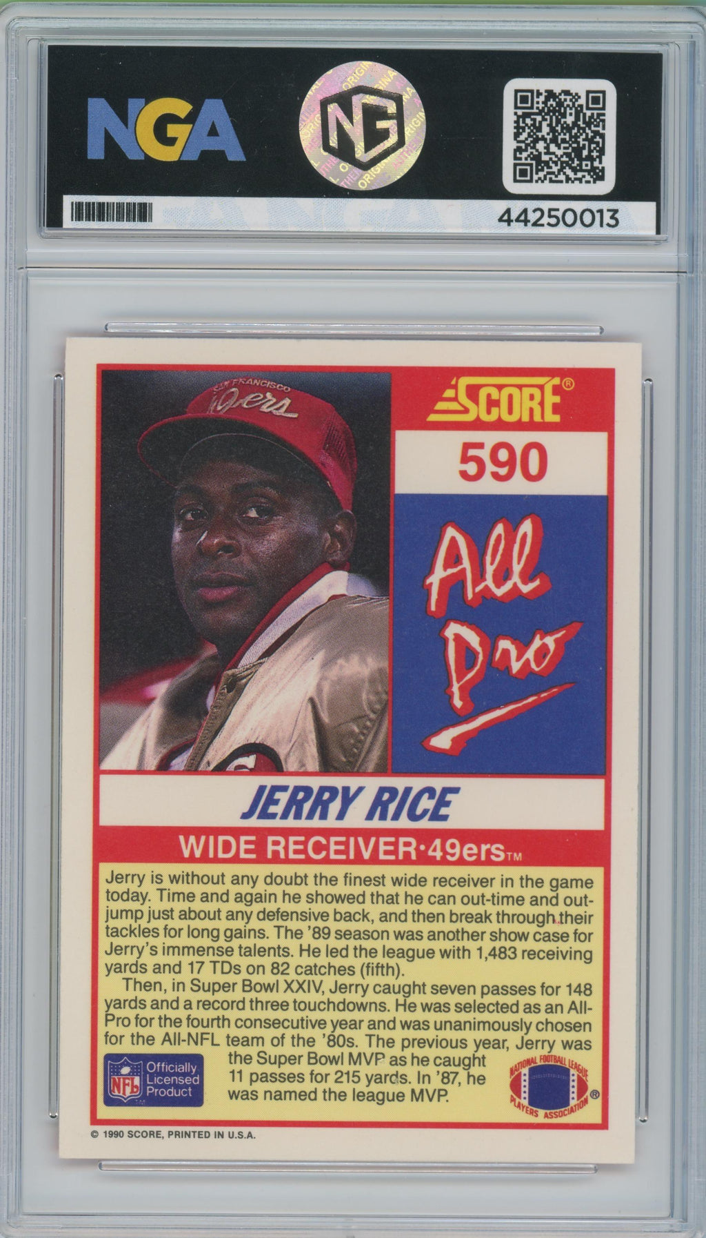 1990 Score #590 Jerry Rice Other 8