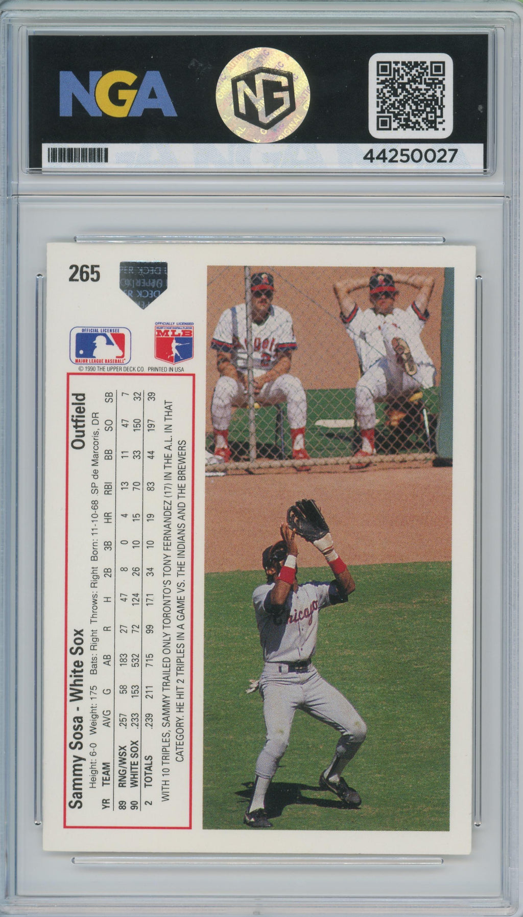 1991 Upper Deck #265 Sammy Sosa Other 9