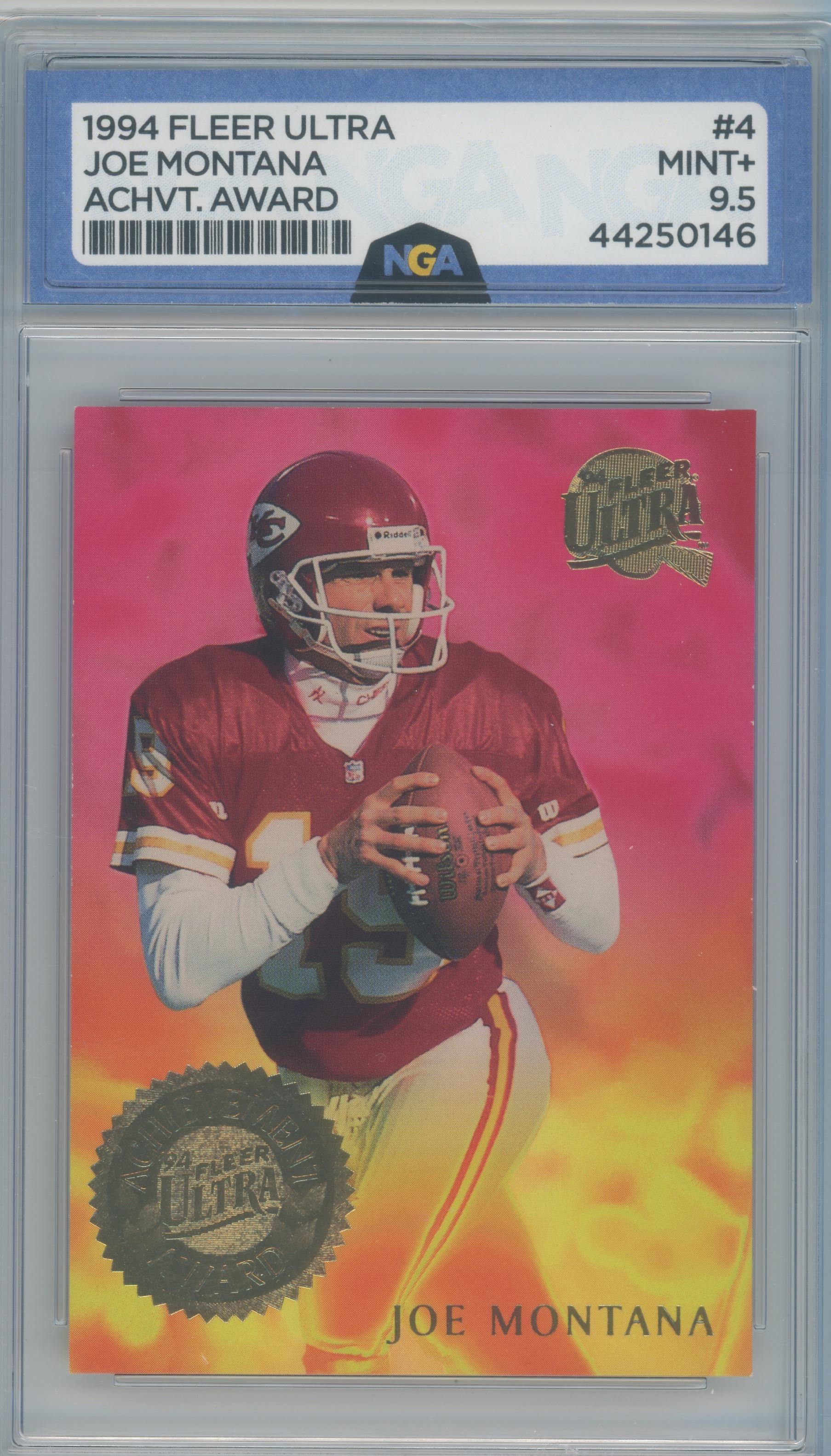 1994 Ultra #4 Joe Montana Ultra Achievement Awards Other 9.5