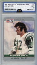1990 Pro Set #3 Joe Namath Super Bowl MVP Collectibles Other 9