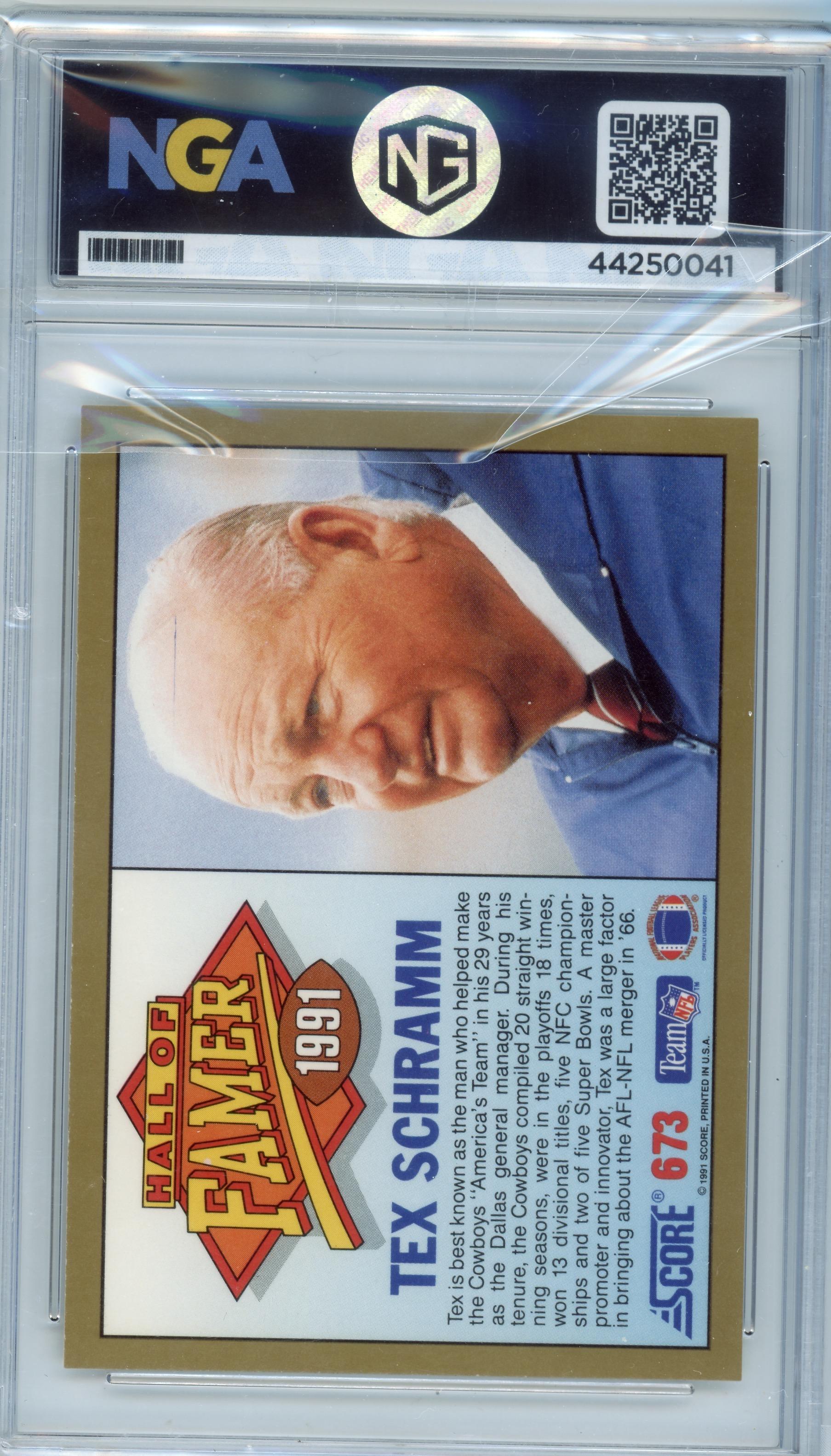 1991 Score #673 Tex Schramm Other 9
