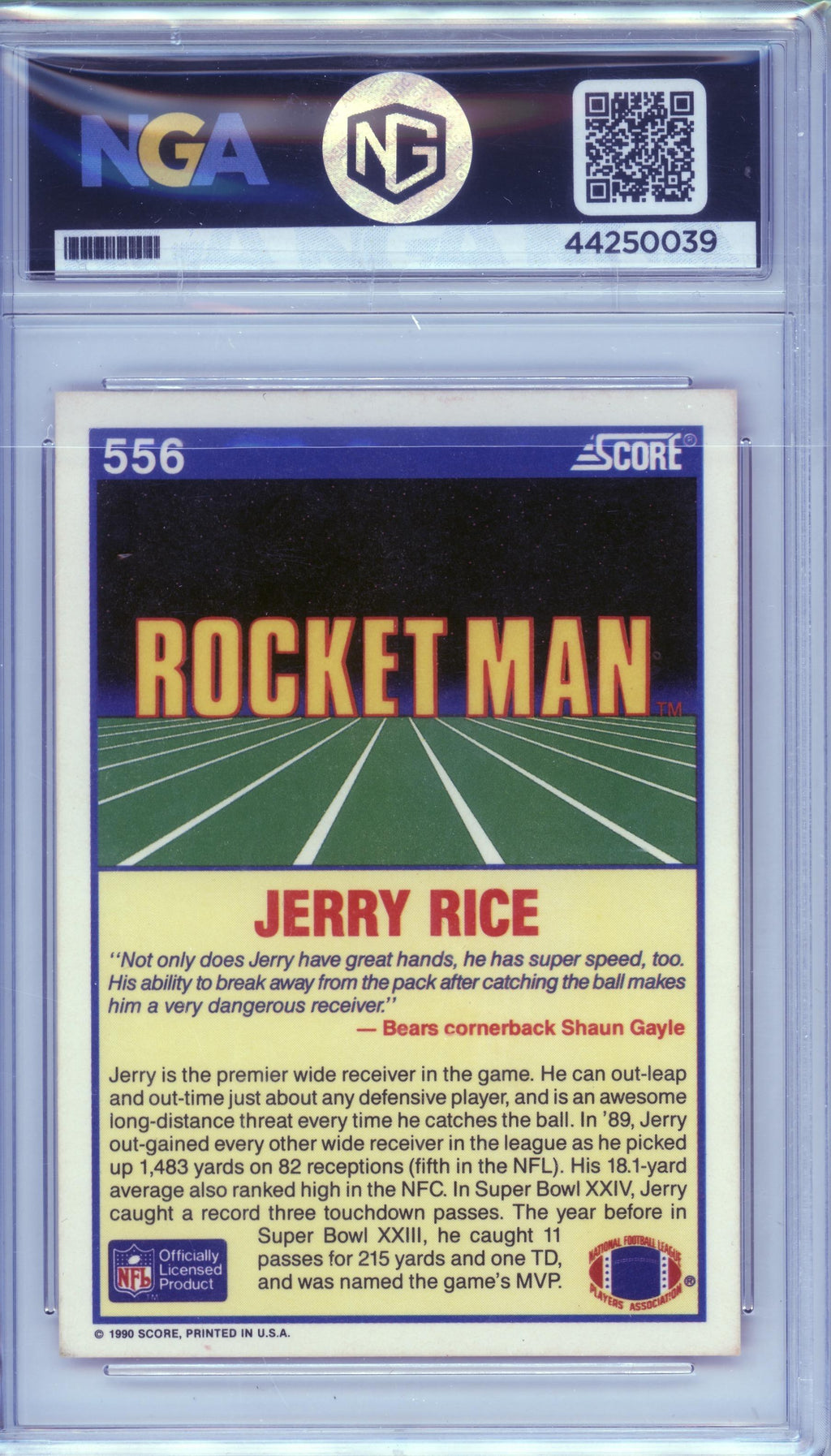 1990 Score #556 Jerry Rice Other 8
