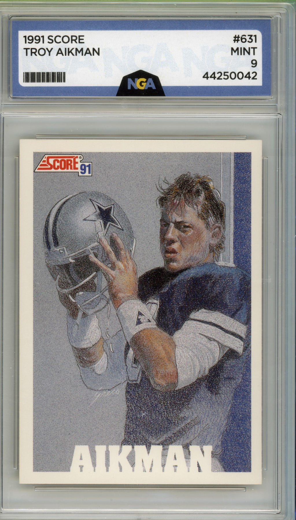 1991 Score #631 Troy Aikman Other 9