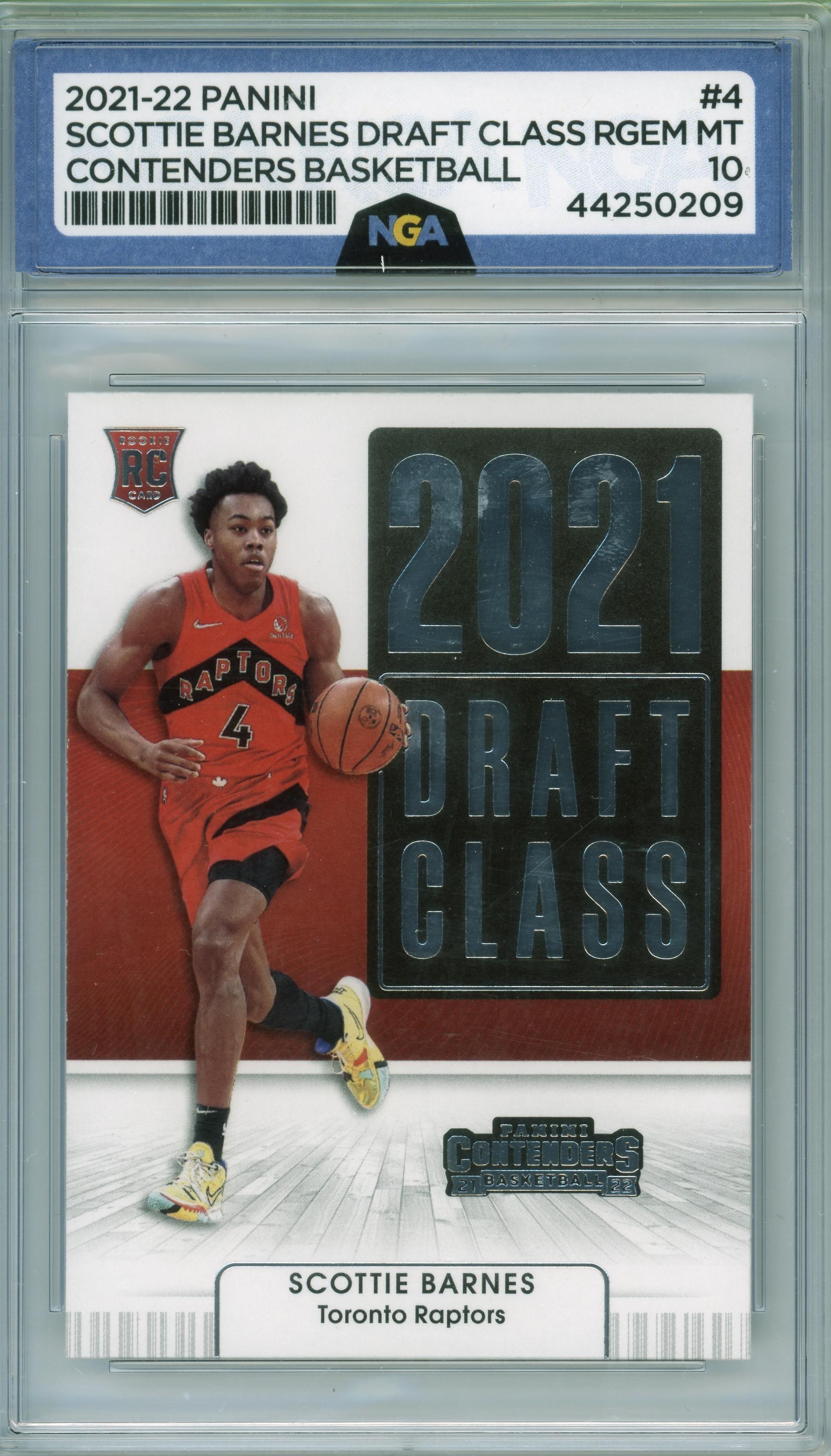 2021-22 Panini Contenders #4 Scottie Barnes 2021 Draft Class Other 10