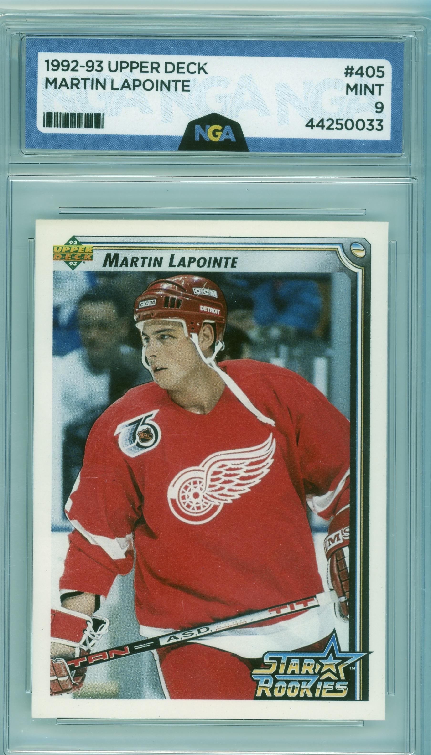1992-93 Upper Deck #405 Martin Lapointe Other 9