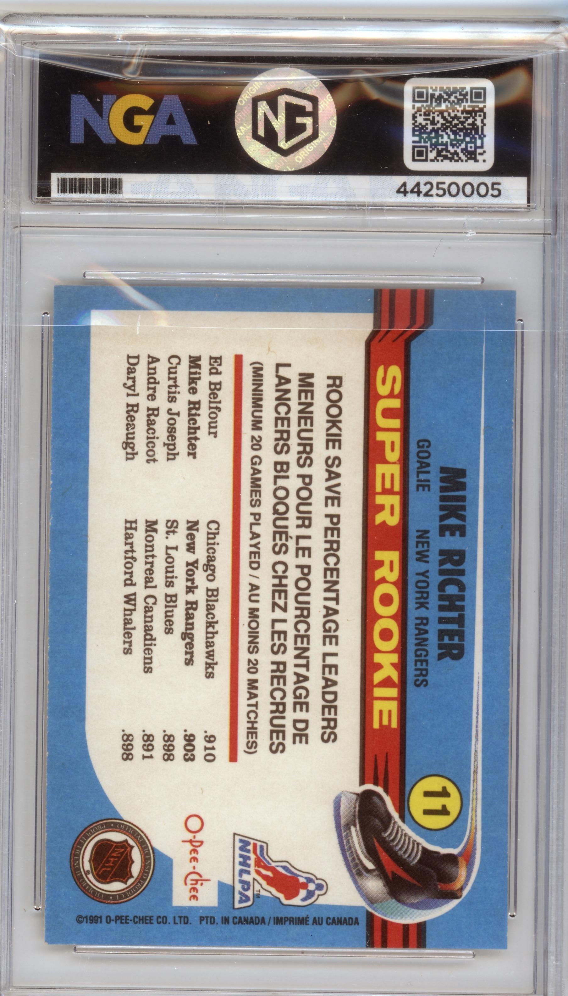 1991-92 Topps #11 Mike Richter Other 7