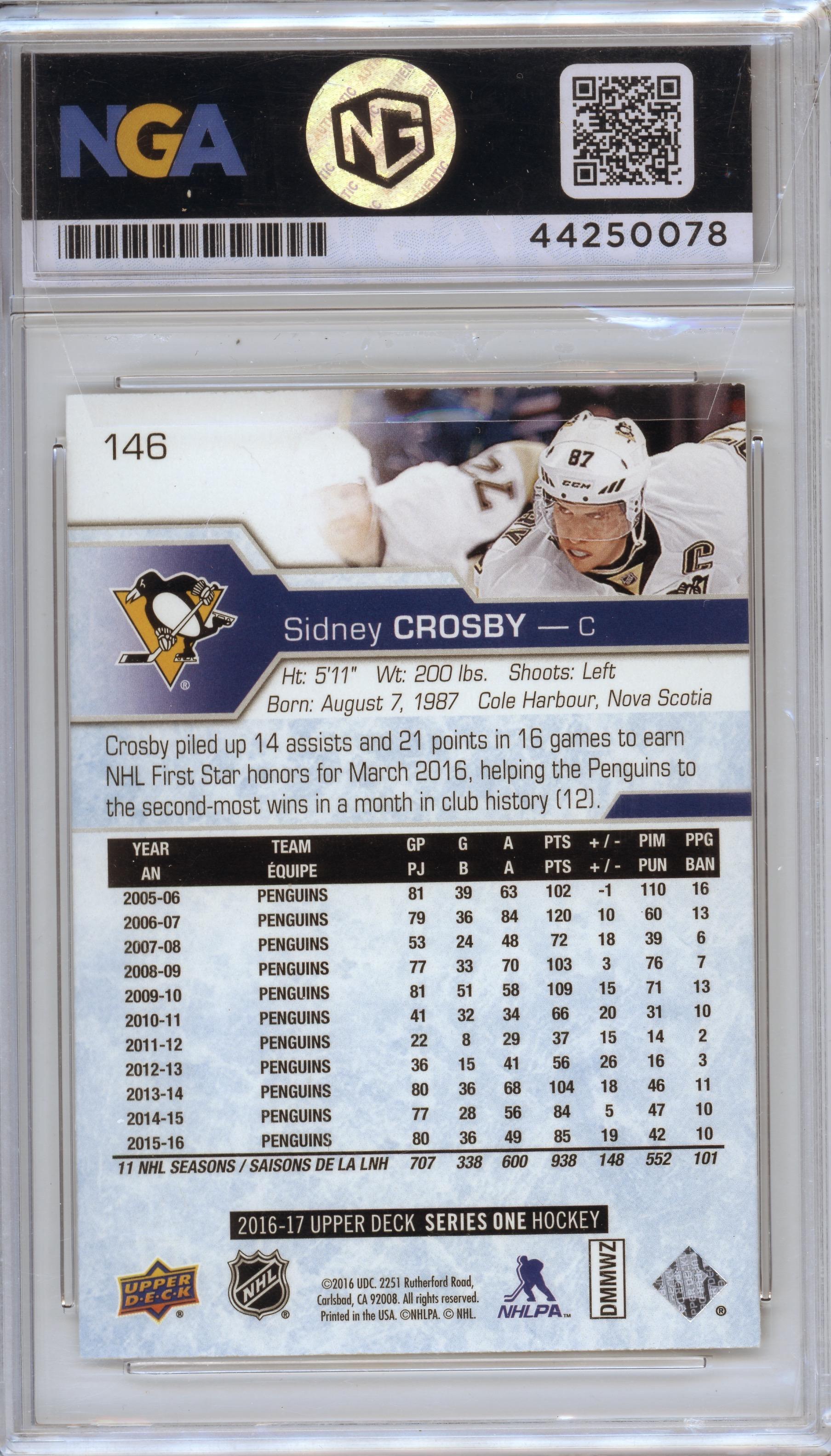 2016-17 Upper Deck #146 Sidney Crosby Other 9