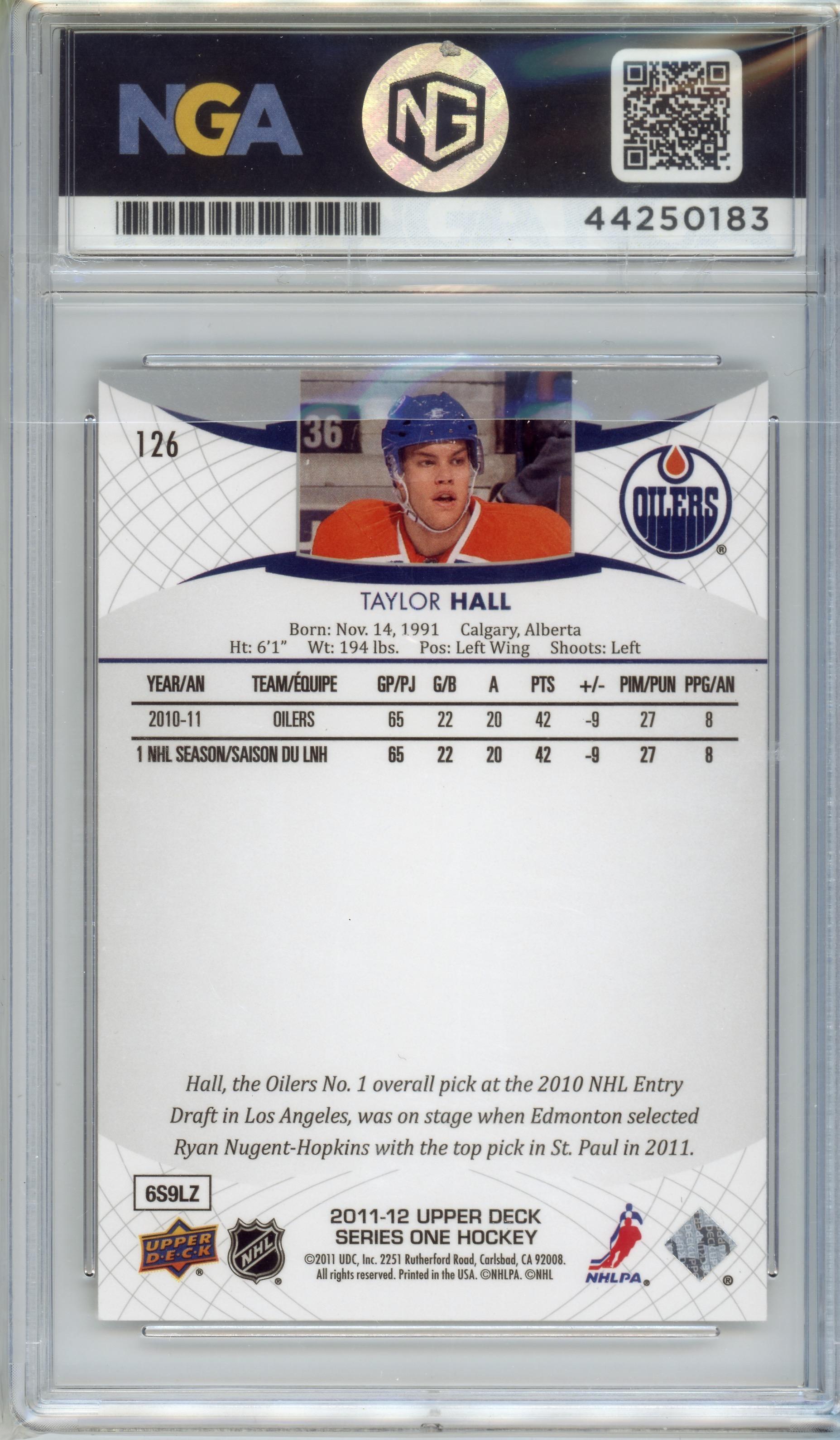 2011-12 Upper Deck #126 Taylor Hall Other 10