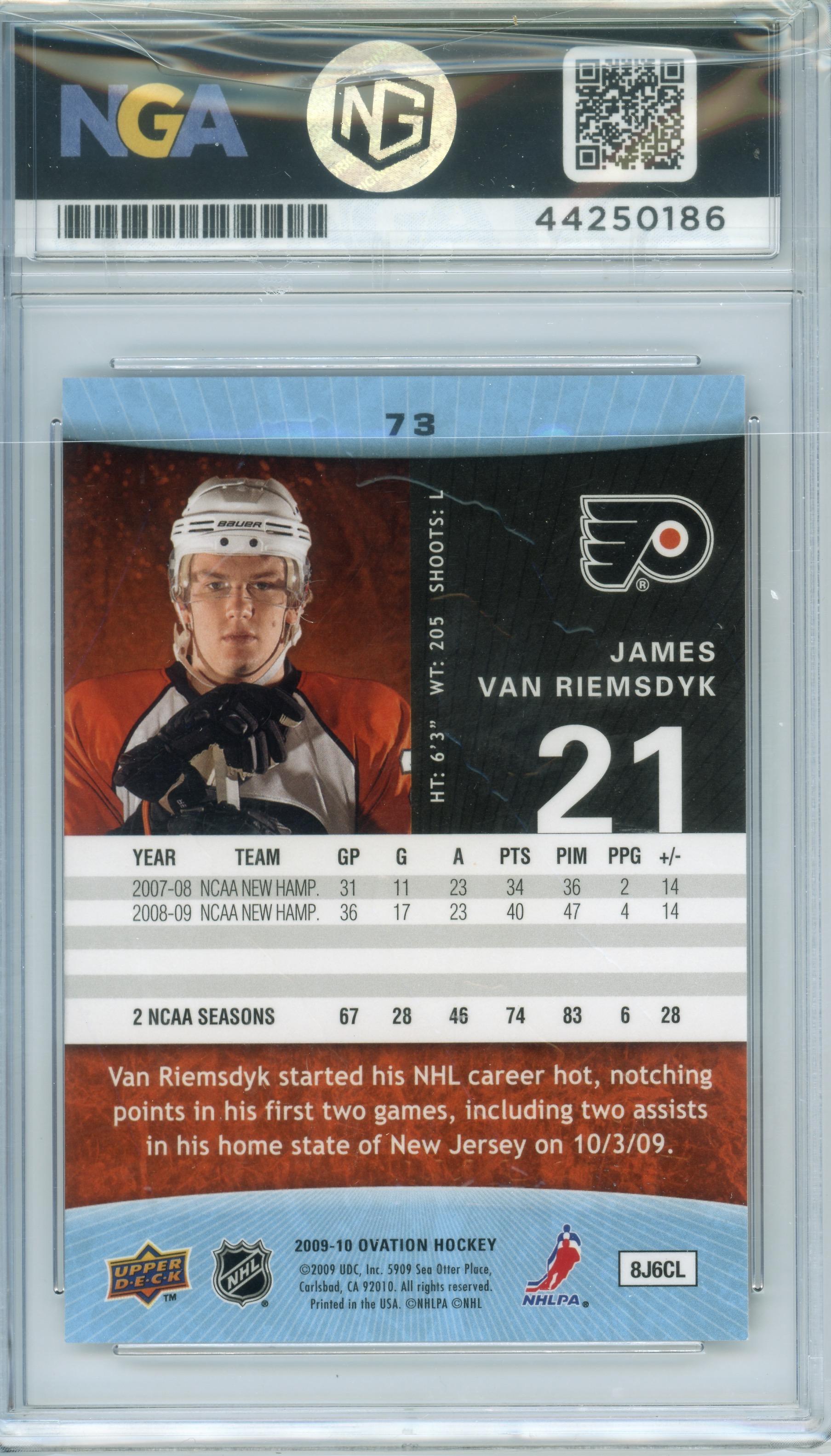 2009-10 Upper Deck Ovation #73 James Van Riemsdyk Other 9.5