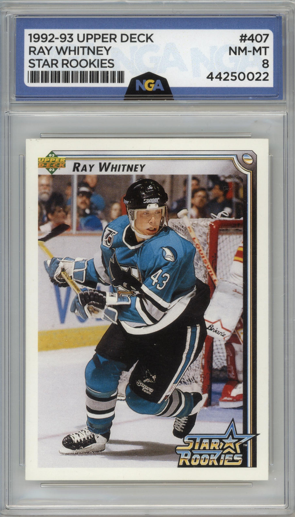 1992-93 Upper Deck #407 Ray Whitney Other 8