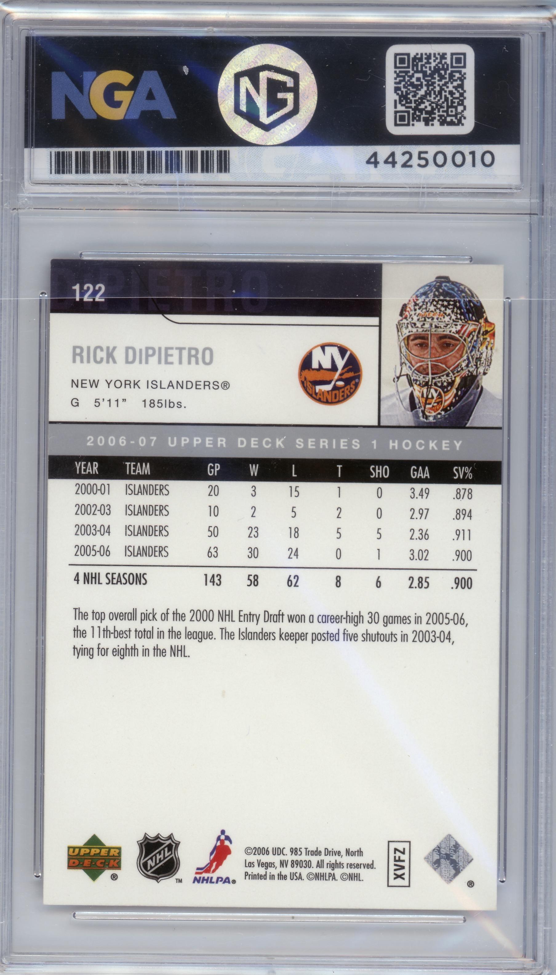 2006-07 Upper Deck #122 Rick DiPietro Other 8