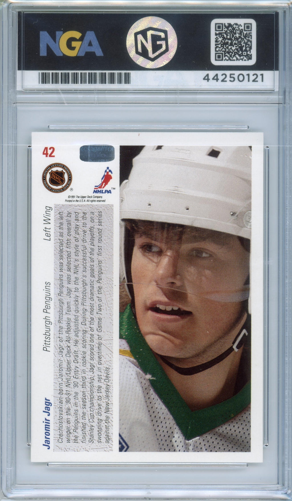 1991-92 Upper Deck #42 Jaromir Jagr Other 9.5