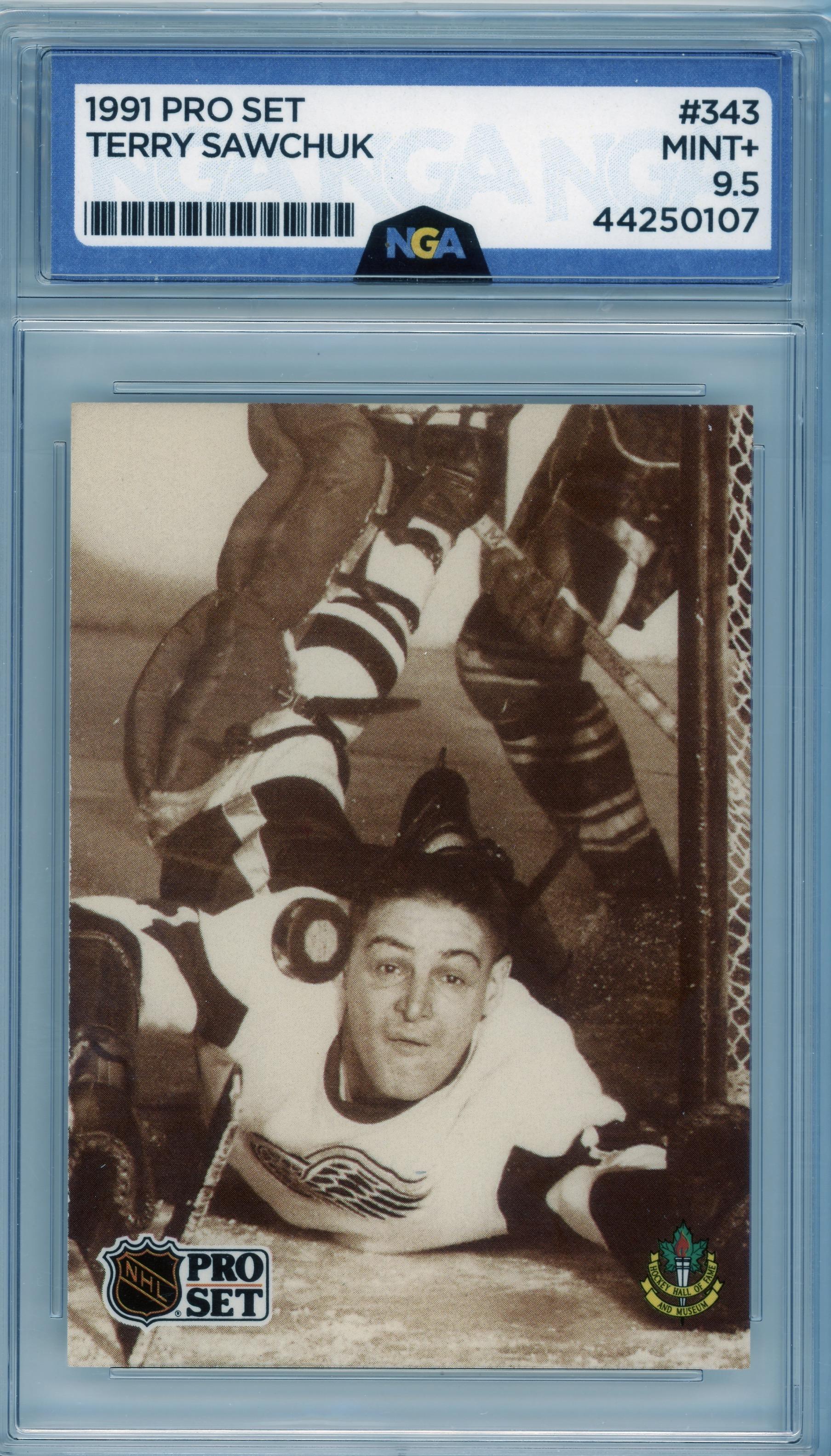 1991-92 Pro Set #343 Terry Sawchuk Other 9.5