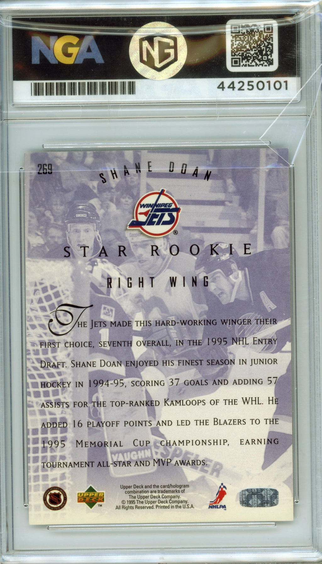 1995-96 Upper Deck #269 Shane Doan Electric Ice Other 10