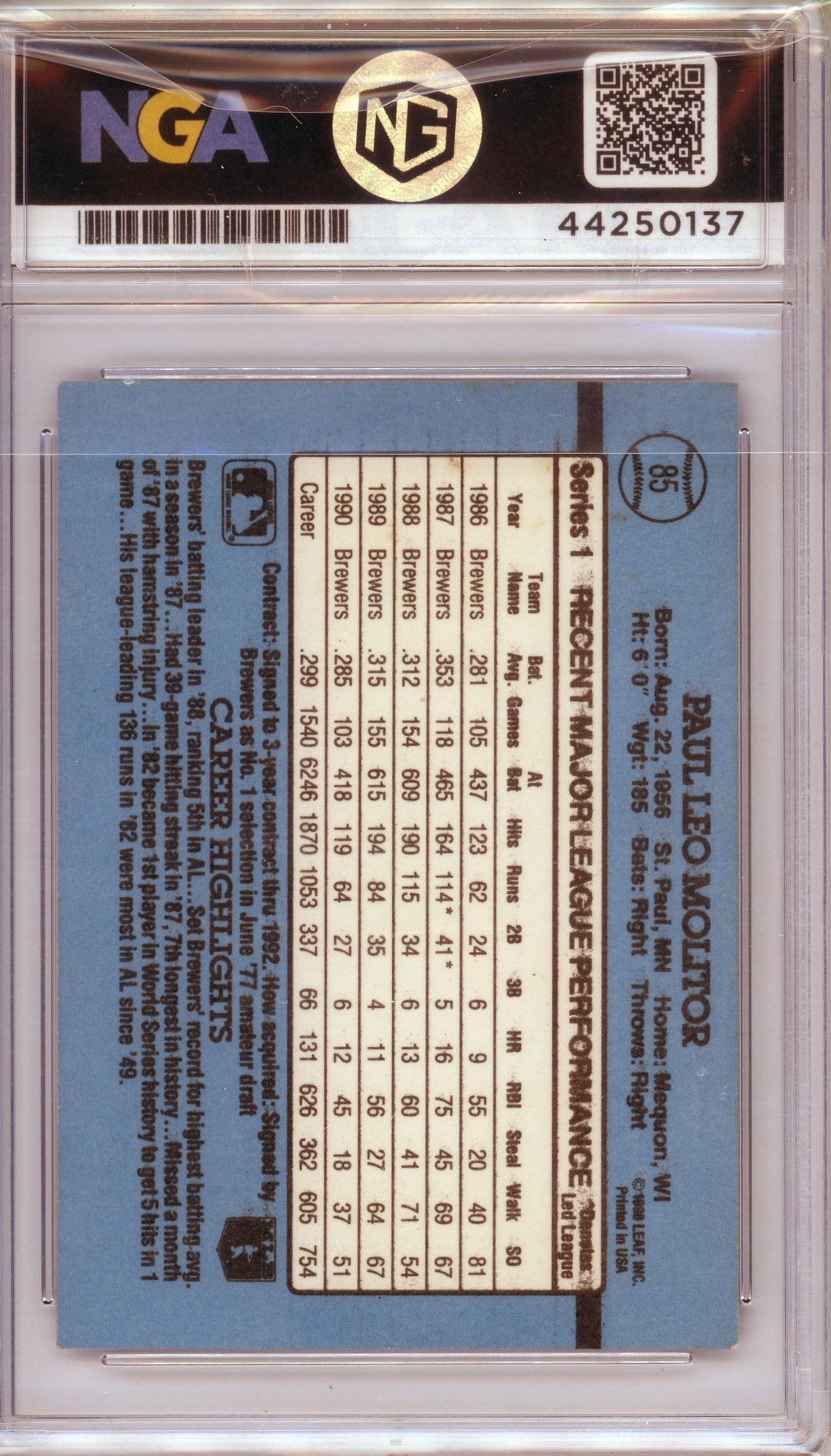 1991 Donruss #85b Paul Molitor Other 8.5