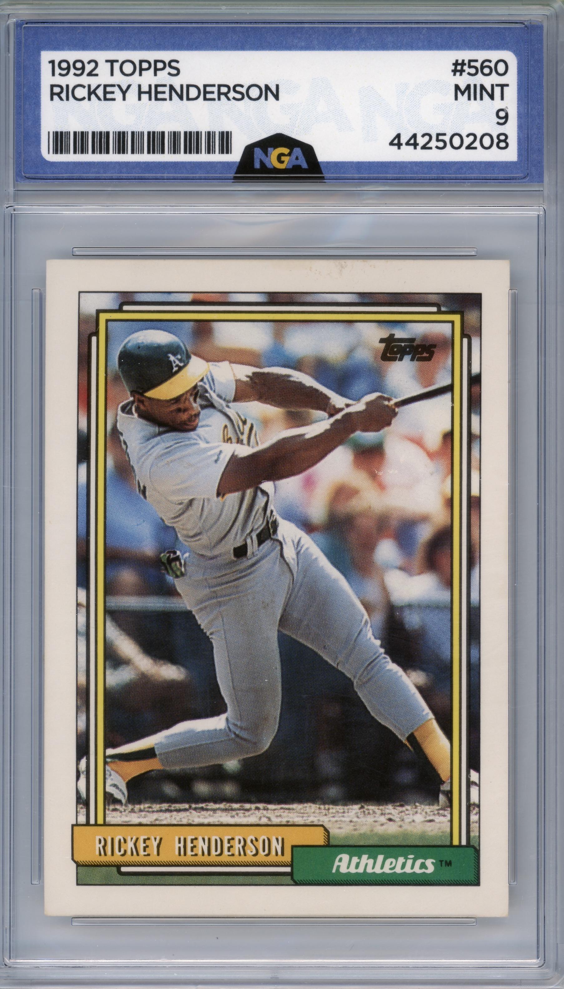 1992 Topps Micro #560 Rickey Henderson Other 9