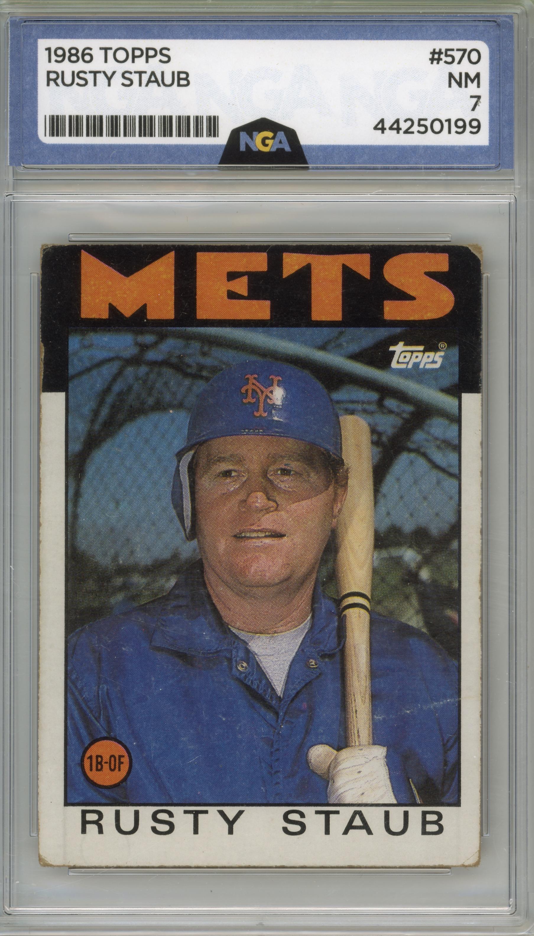 1986 Topps #570 Rusty Staub Other 7