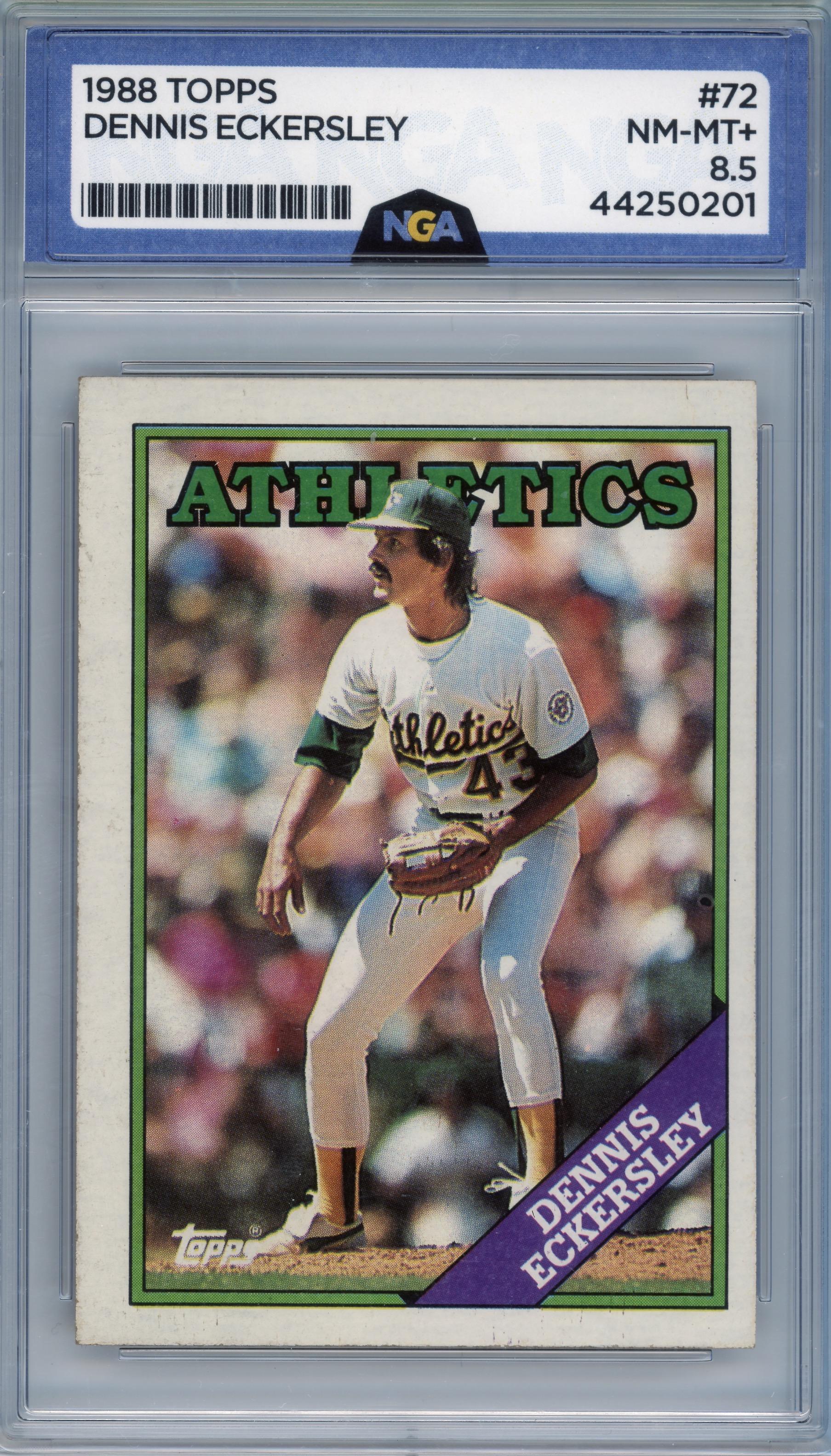 1988 Topps #72 Dennis Eckersley Other 8.5