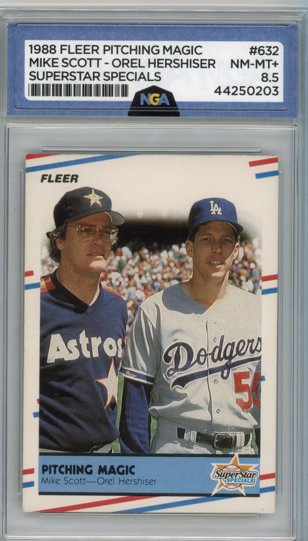 1988 Fleer #632 Pitching Magic (Mike Scott / Orel Hershiser) SSS Other 8.5
