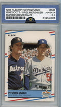 1988 Fleer #632 Pitching Magic (Mike Scott / Orel Hershiser) SSS Other 8.5