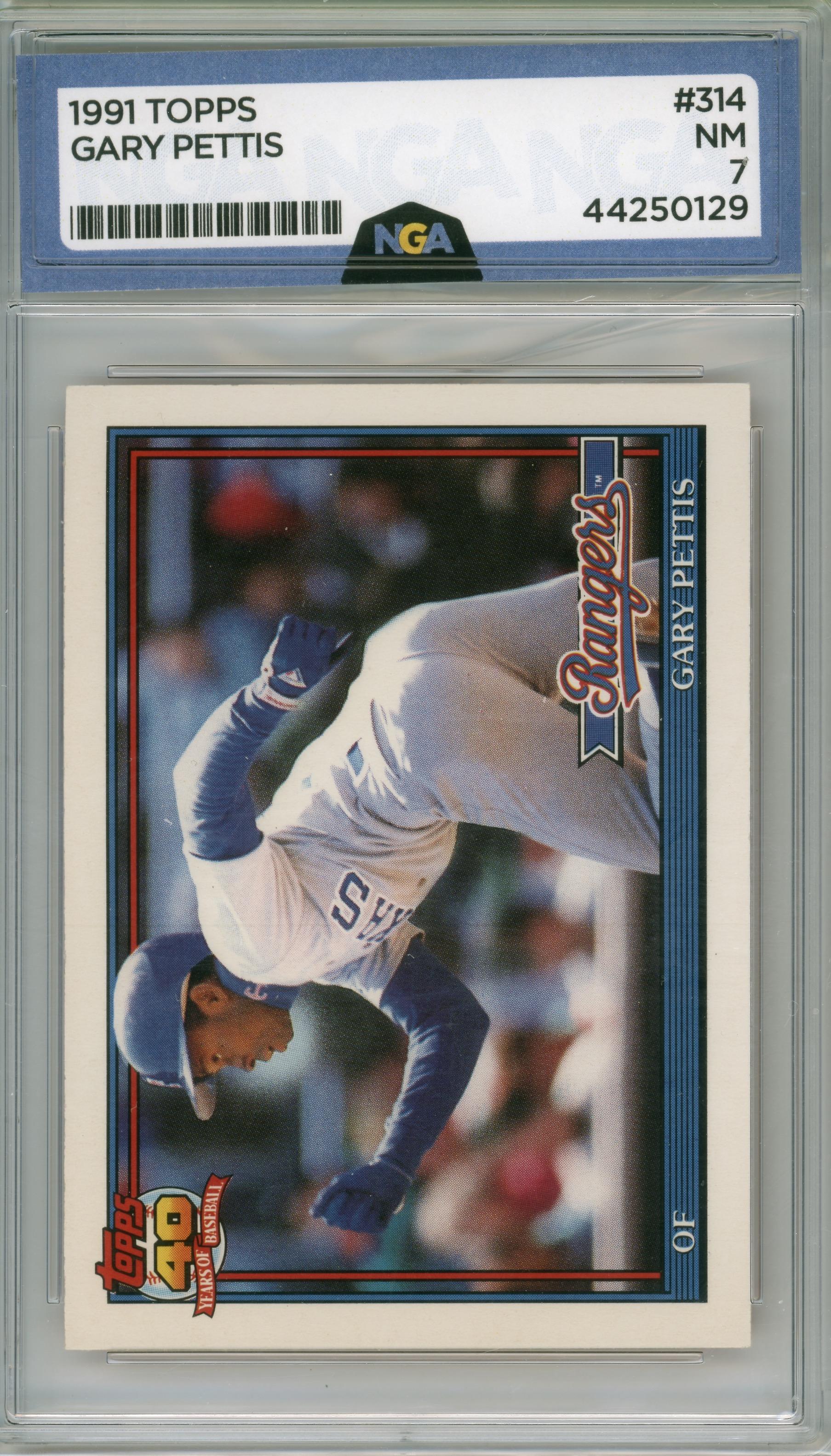 1991 Topps #314 Gary Pettis Other 7