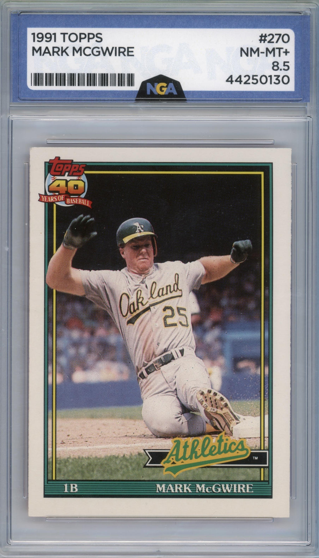 1991 Topps #270e Mark McGwire Other 8.5