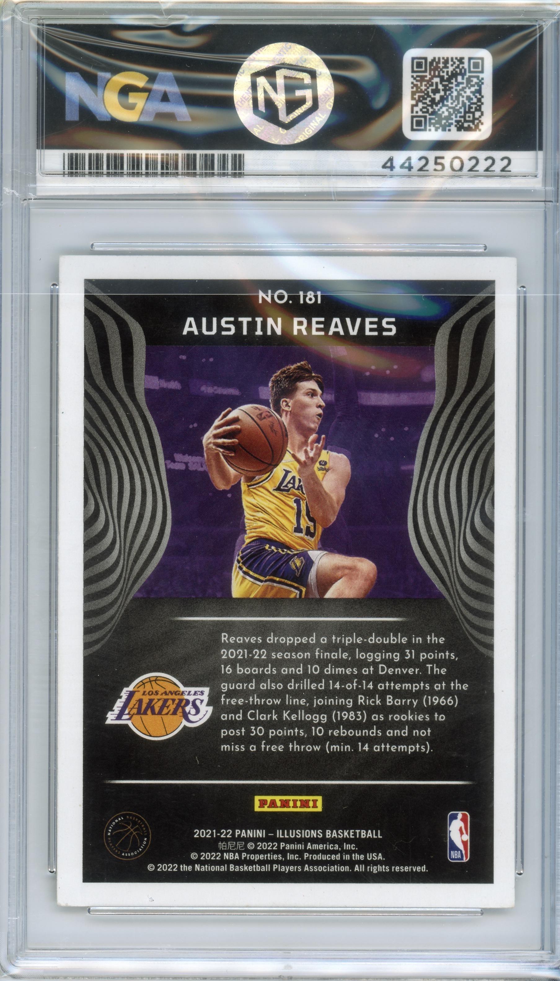 2021-22 Panini Illusions #181 Austin Reaves Other 9.5