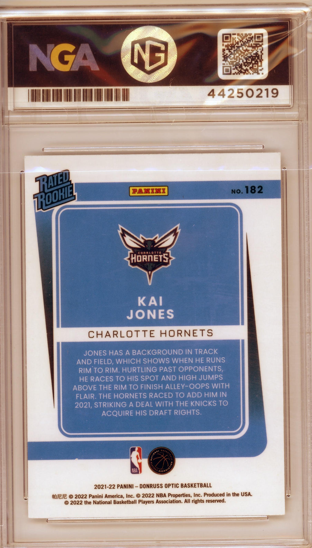 2021-22 Donruss Optic #182 Kai Jones Other 10