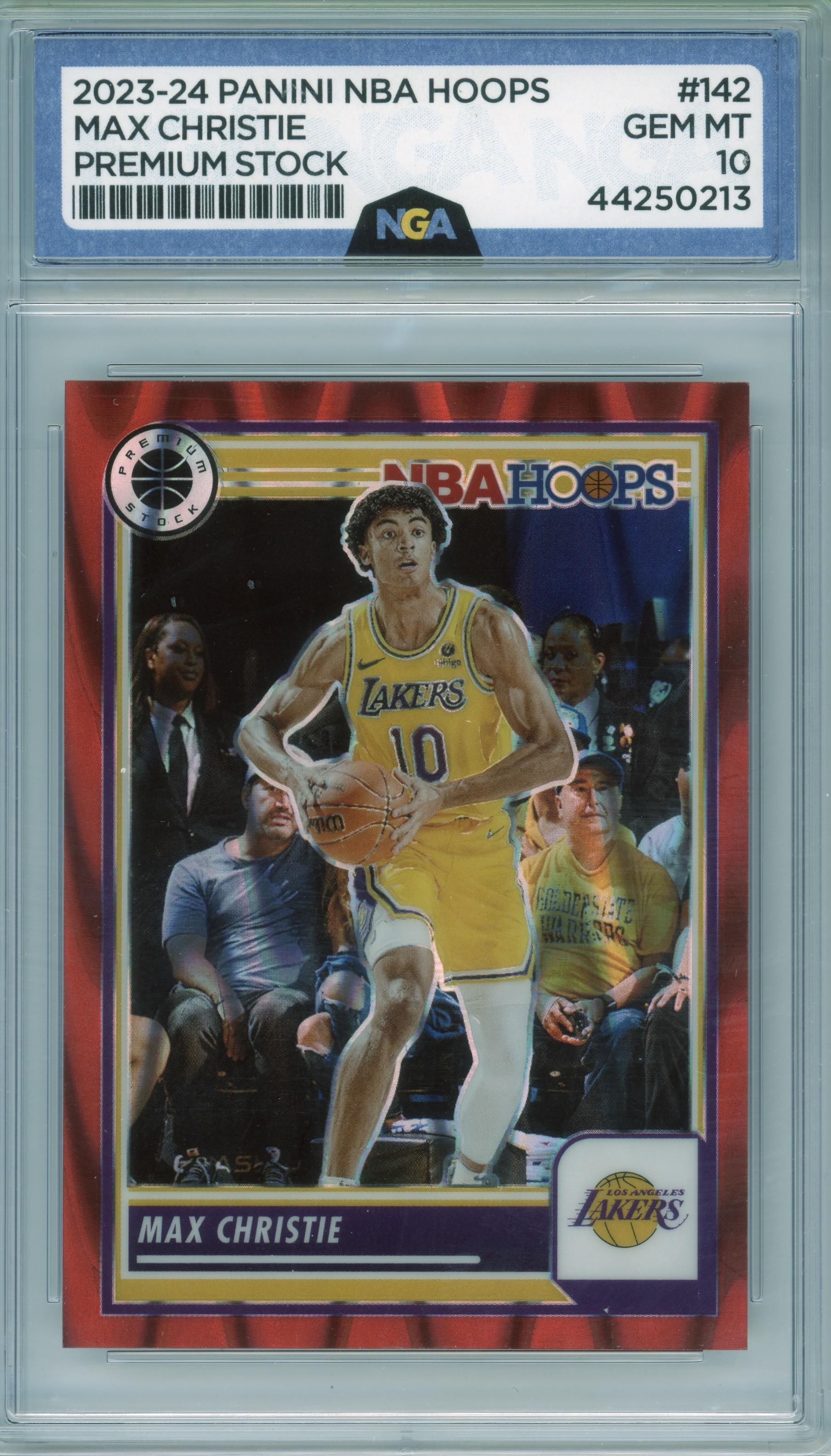 2023-24 Hoops Premium Stock #142 Max Christie Seismic Prizm Other 10