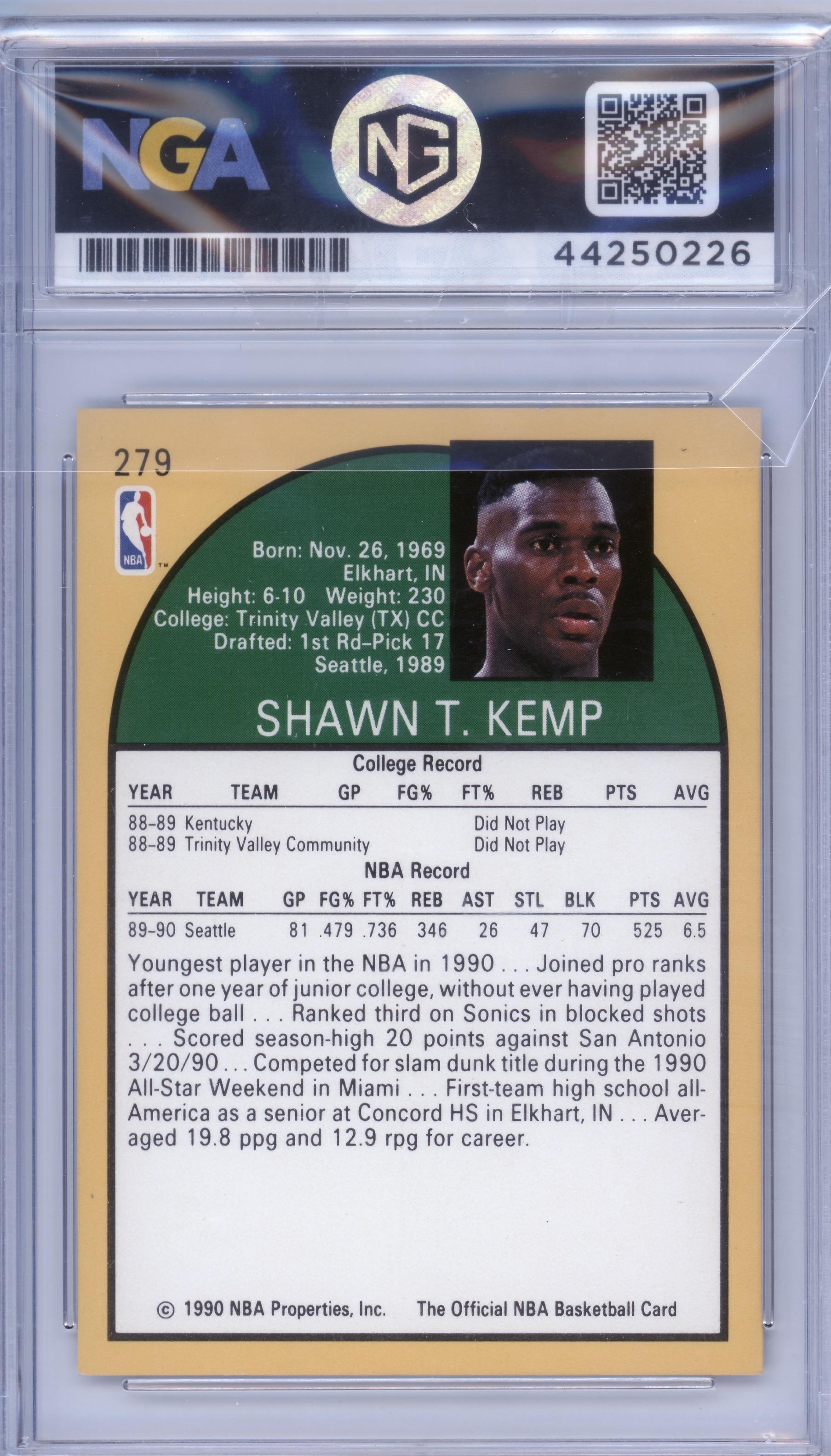1990-91 Hoops #279 Shawn Kemp Other 10