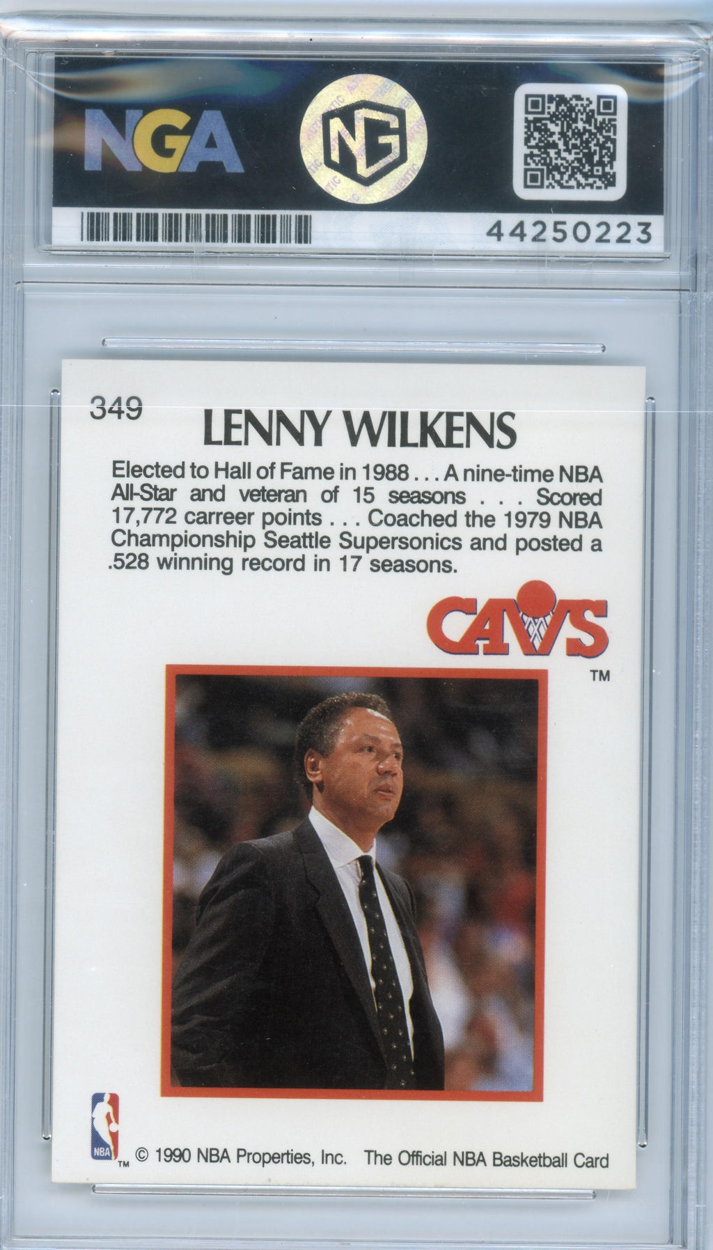 1990-91 Hoops #349 Lenny Wilkens Other 10