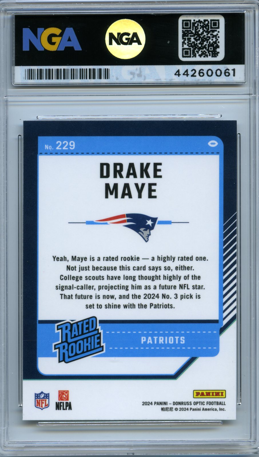 2024 Donruss Optic #229 Drake Maye Other 10