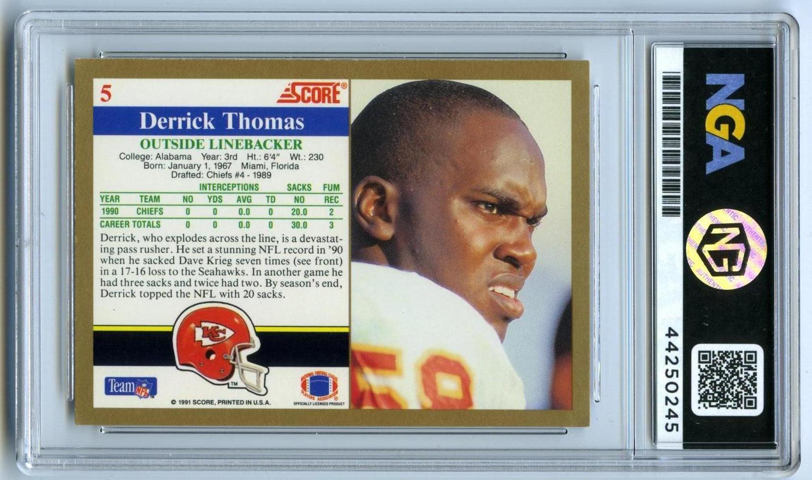 1991 Score #5 Derrick Thomas Other 10