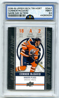 2018-19 Upper Deck Tim Hortons #GDA-2 Connor McDavid Game Day Action Other 9.5