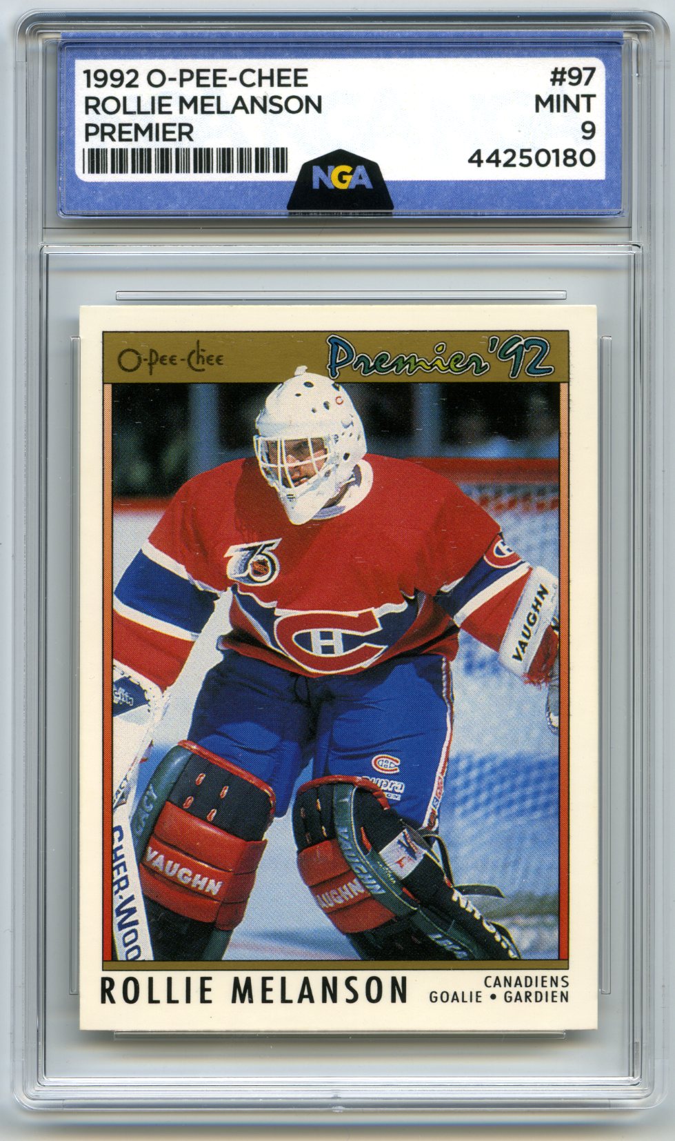 1991-92 O-Pee-Chee Premier #97 Rollie Melanson Other 9