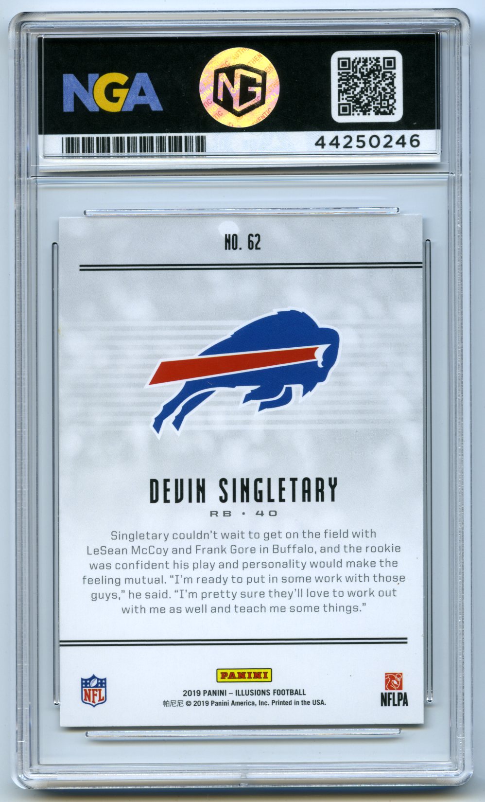 2019 Panini Illusions #62 Devin Singletary Retail Other 10