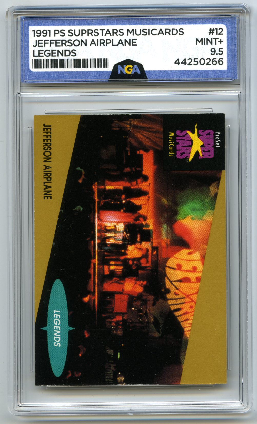 1991 Pro Set SuperStars MusiCards #12 Jefferson Airplane
