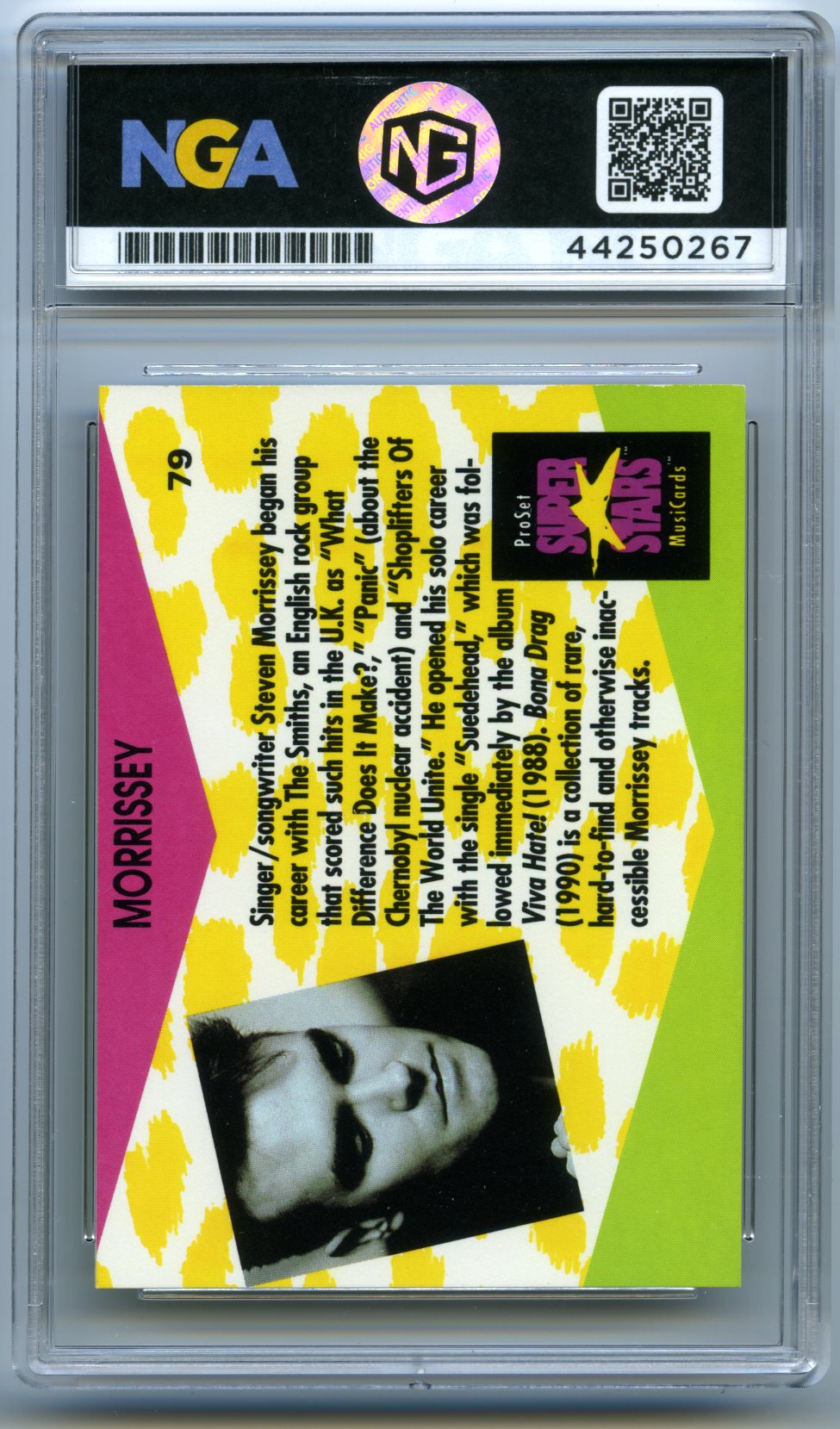 1991 Pro Set SuperStars MusiCards #79 Morrissey Other 10