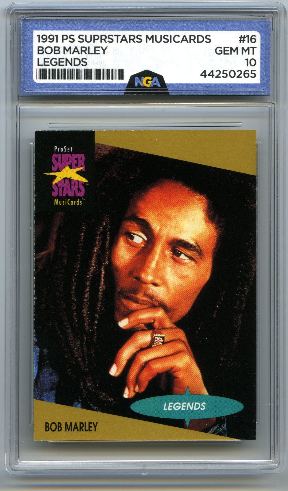 1991 Pro Set SuperStars MusiCards #16 Bob Marley Other 10