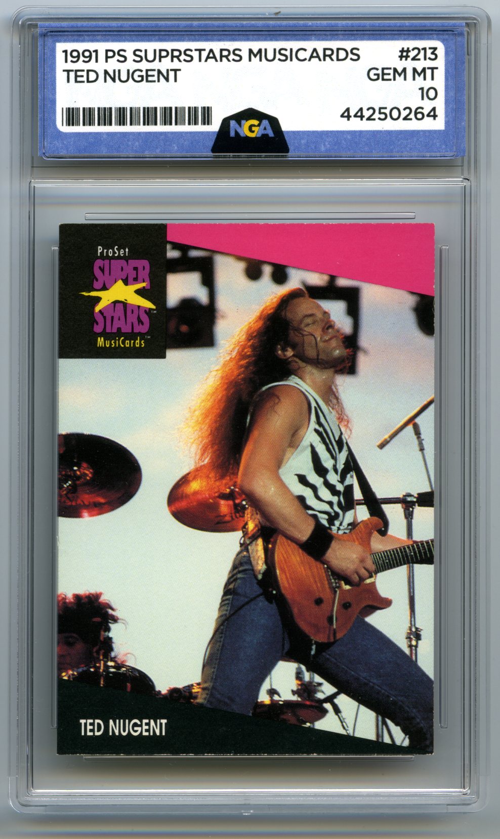 1991 Pro Set SuperStars MusiCards #213 Ted Nugent Other 10