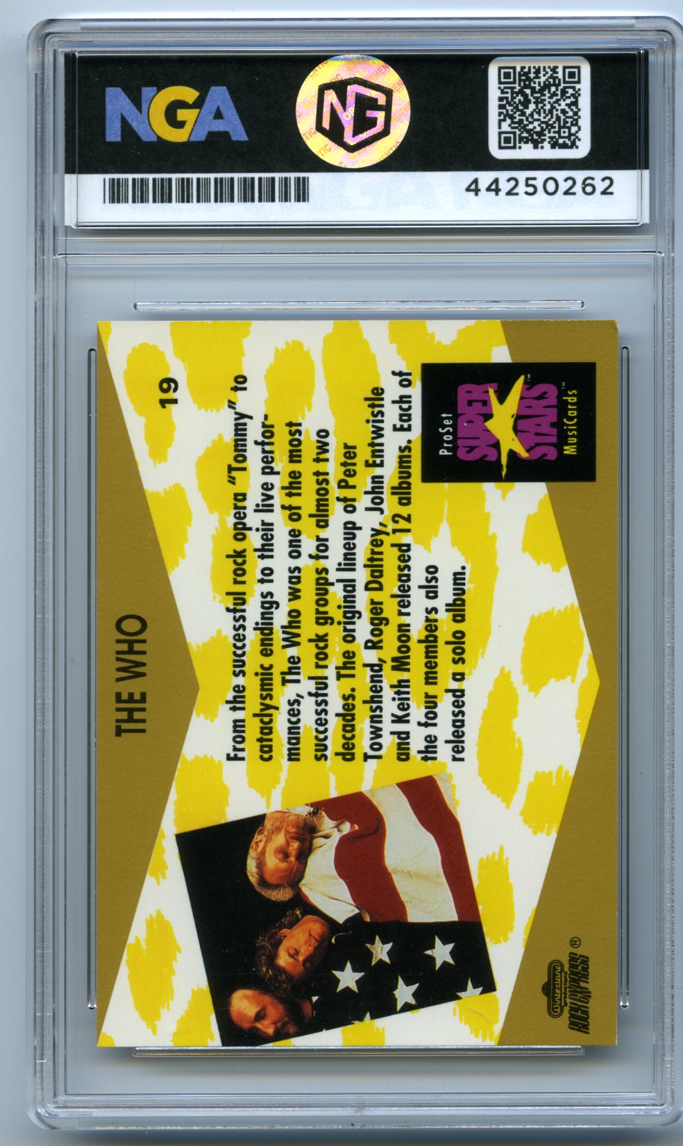 1991 Pro Set SuperStars MusiCards #19 The Who Other 10