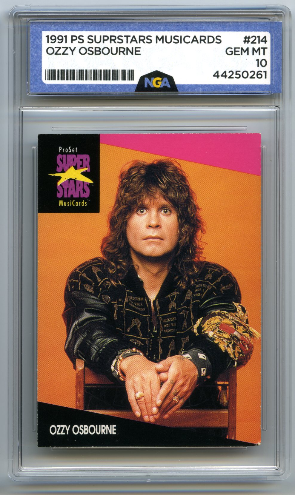 1991 Pro Set SuperStars MusiCards #214 Ozzy Osbourne Other 10