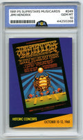 91  Music Card #249 Jimi Hendrix at Winterland Arena, San Fran Other 10