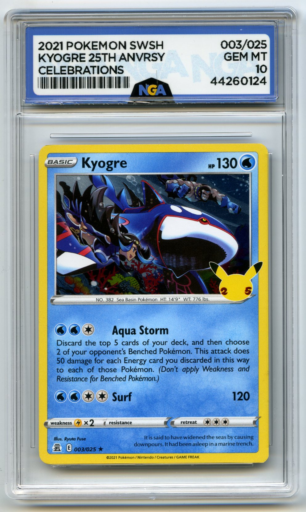 Celebrations #003/025 Kyogre Other 10