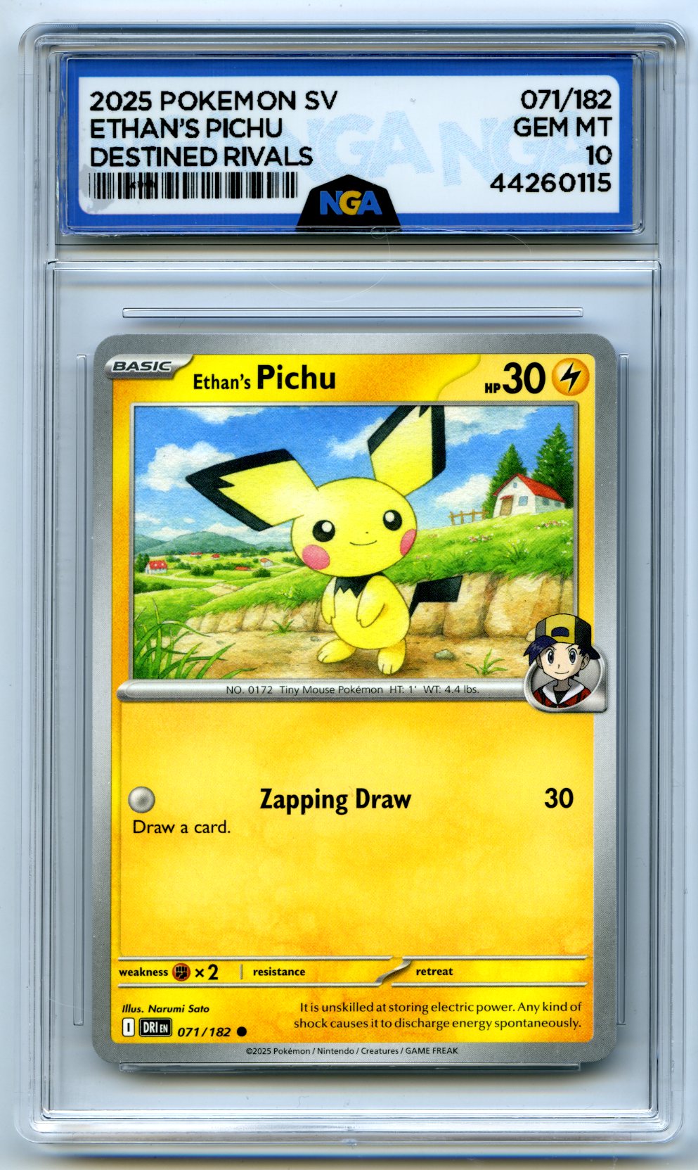 SV10: Destined Rivals #071/182 Ethan's Pichu Other 10