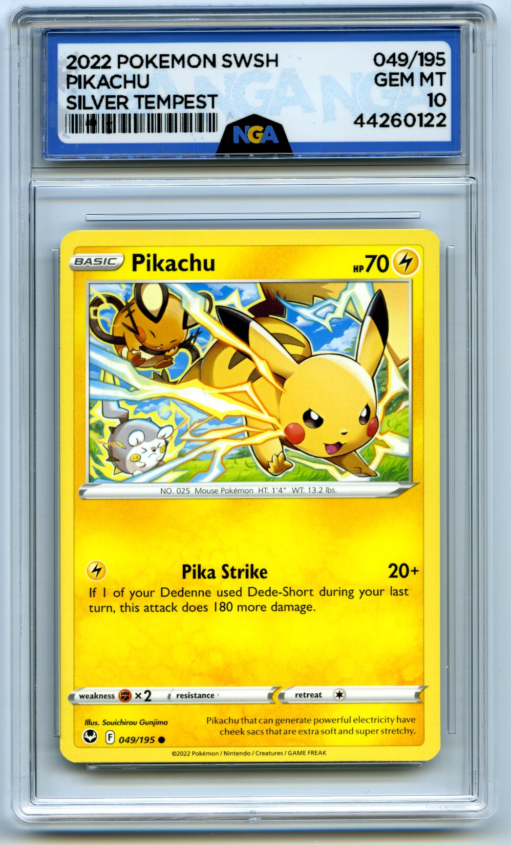 SWSH12: Silver Tempest #049/195 Pikachu Other 10